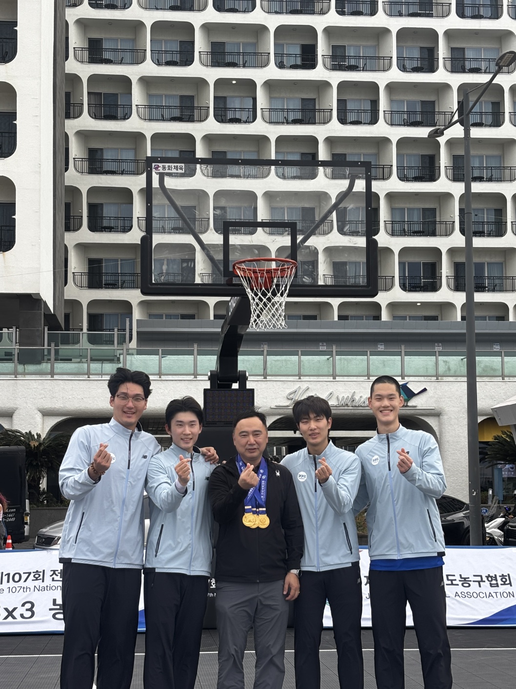 제107회 전국체육대회 3x3 농구 명지대학교 장지민, 최지호, 최유진, 황민재 금메달 주인공이 되다. 1번째 첨부파일 이미지