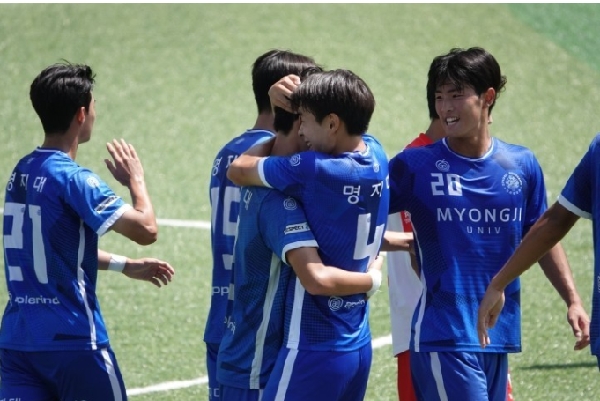 명지대학교 축구부 2025 대학축구 U리그 7권역 우승 대표이미지