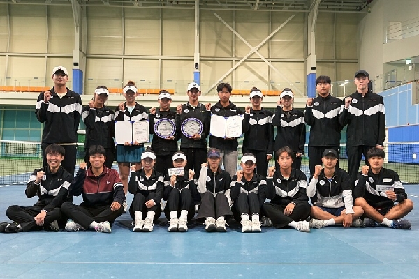 명지대학교 2026 전국춘계대학테니스연맹전 남녀 동반 "동반 우승" 기염 대표이미지